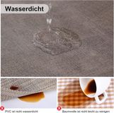Merkloos Duurzame Afwasbare Tafelonderzetters, 6-delige Set, Waterdicht, Dubbelzijdig, Antislip, Donkerbruin