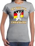 Bellatio Decorations Verkleed shirt voor dames - Duitsland - grijs - voetbal supporter - themafeest S
