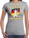 Bellatio Decorations Verkleed shirt voor dames - Duitsland - grijs - voetbal supporter - themafeest S