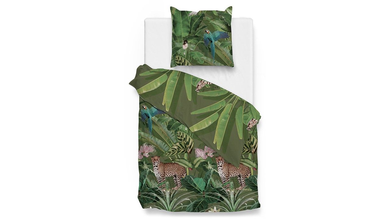Zo!Home Dekbedovertrek Raif - 240x220 cm - groen