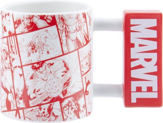 Marvel Logo Shaped Mug - 450 ml - Multicolor