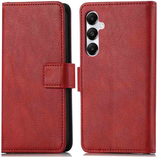 iMoshion Hoesje Samsung Galaxy A55 - Bookcase - Rood - Met Pasjeshouder