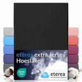 etérea Himmlische Qualität etérea Extra Jersey Hoeslaken 240x220 cm Zwart