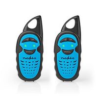 Nedis Walkie Talkie Set - 2 Handsets - 3 km Range - Blue/Black