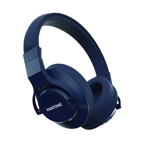 Pantone PT-WH005N1 Headphones - Over-Ear - Bluetooth 5.0 - Blue