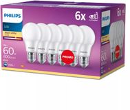 Philips LED Lamp Mat - 60 W - E27 - Warm Wit Licht - 6 Stuks
