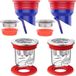 Balle de siphon pour évacuation de sol - Jeu de 4 pièces - 35-52 mm et 2 pièces - 32-55 mm
