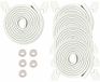 HIMRY® KXD7000 Set 5X, 25 m randbescherming + 40 hoekbescherming, L-vormig schuimkussen, spons-randkussen, hoekkussen, tafelrand, hoek, anti-botsing, babykinderen, schokbescherming, 5 x 5 m, gebroken