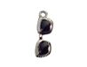 INNSPIRO NICE CHARMS metalen hanger, zwarte bril, 19 x 7 mm, 25 stuks