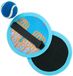 Eddy Toys Supergrip Ball Set - Behendigheidsspel Voor 2 Spelers - Vangbalspel Met Klittenband - Ø17cm Bal - Neopreen Mesh Tas Inbegrepen - Goede Grip - Voor Buiten En Strand - Blauw