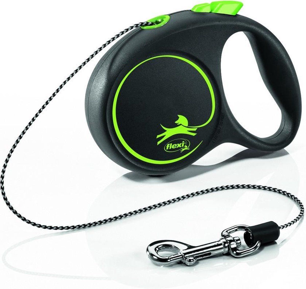 Flexi Rollijn Black Design Cord Groen - 3 meter - groen