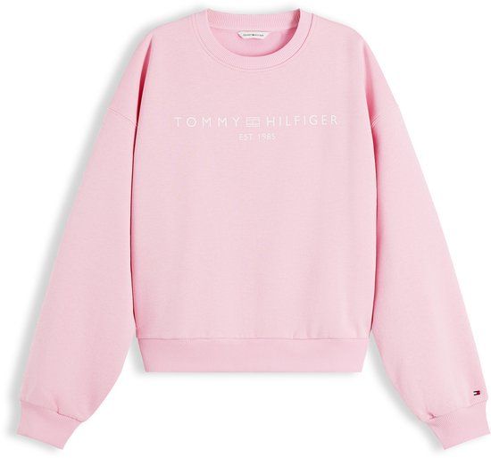Tommy Hilfiger Dames Sweater Roze Katoenmix