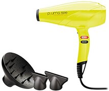 GAMA ITALY PROFESSIONAL Phon Pluma 5500 Ion, professionele ionen-haardroger, geel