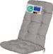 Beautissu Flair HL - Set van 8 Tuinkussen Hoge Rug - 120x50x8cm - Lichtgrijs