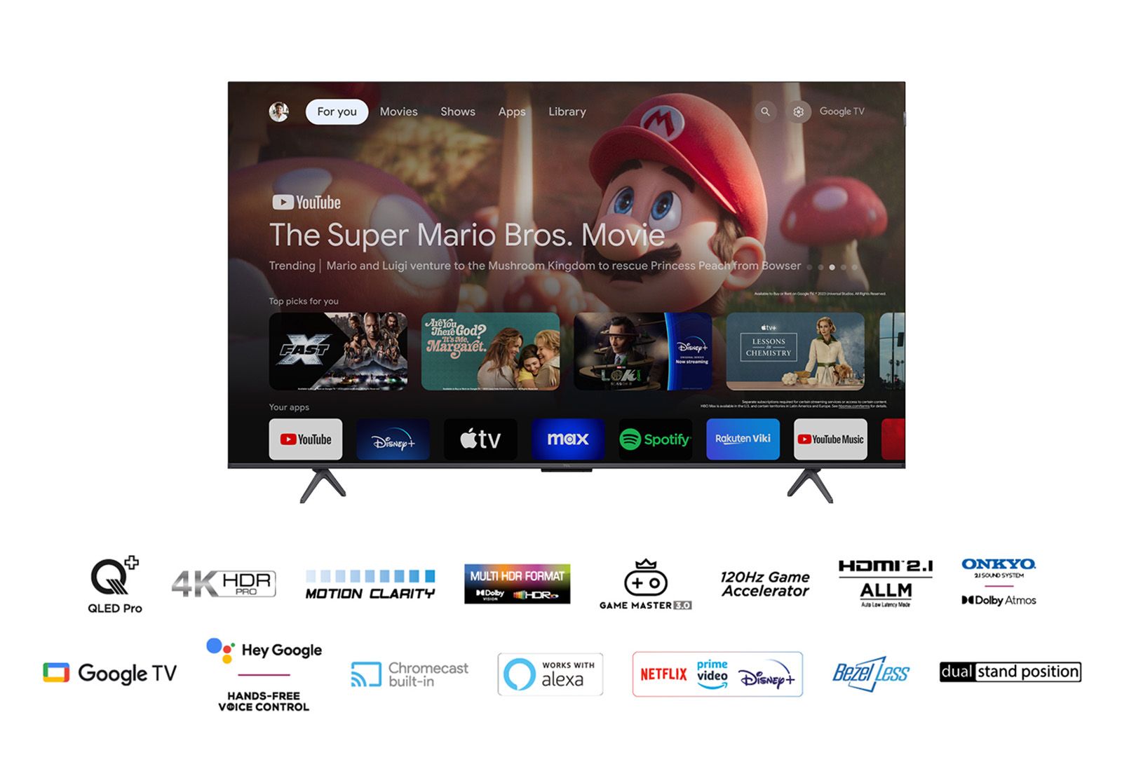TCL 75C69B / QLED screen / 75 inches / 2024