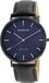 Rubicon montre homme sur bracelet RNCE48 noir/bleu