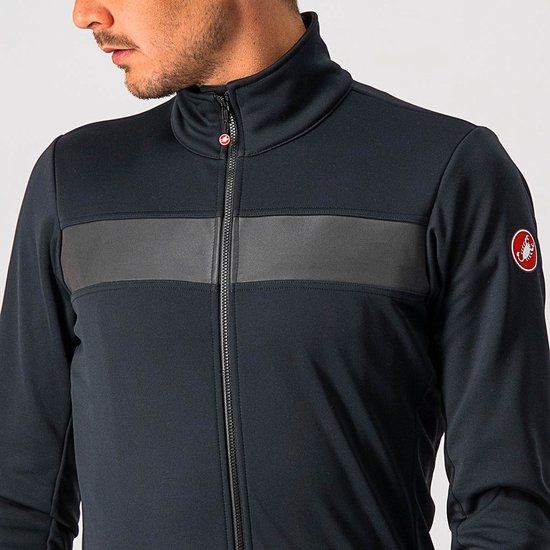Castelli Raddoppia 3 Jacket Heren - Light Black/ Black - S