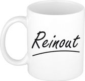 Bellatio Decorations Bol Reinout naam cadeau mok / beker met sierlijke letters - Cadeau collega/ vaderdag/ verjaardag of persoonlijke voornaam mok werknemers