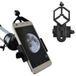 Support de téléphone télescopique - Universel - Aluminium - Oculaire 28-47 mm, 32-62 mm pour grand type - Pour télescope, jumelles et microscope