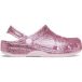 Crocs Classic Chunky Glitter Clog K klompen voor kinderen, uniseks, Roze melk, 32/33 EU