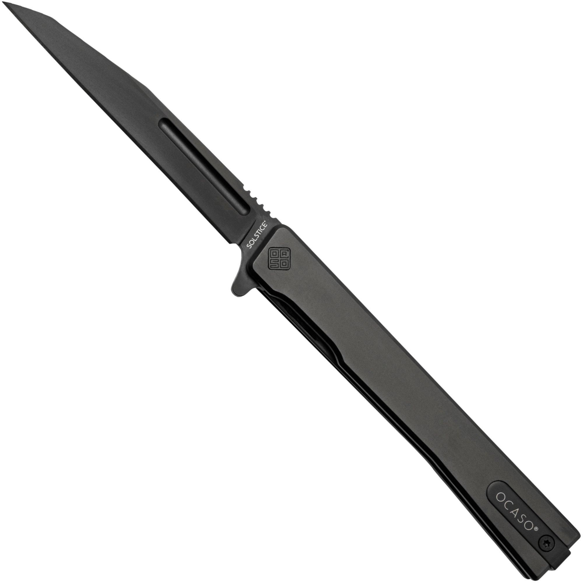 Ocaso Solstice 8WTB - Black Titanium - S35VN Wharncliffe - Zakmes
