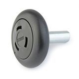 Hörmann Looprol (onder met 40 mm as, beslag N/L/BL/Z/BZ, voor soepele beweging van de garagedeur) 3039956, zwart