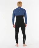 Rip Curl E-Bomb Cz 53 - Navy Wetsuit Mannen Blauw 5 mm Neopreen Rits 4-seizoenen L