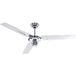 CasaFan TRISTAR-Z 120 CH Flügel Chrom Ventilateur de plafond 59 W (Ø x H) 122 cm x 270 mm chrome fonction hiver
