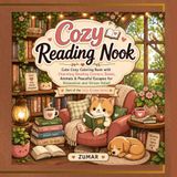 Cozy Reading Nook: A Cute Cozy Coloring Book with Charming Reading Corners, Books, Adorable Animals & Peaceful Escapes for Relaxation and Stress Relief