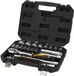 Tolsen Dopsleutelset 22-delig Industrial - Gereedschapskoffer - Doppenset metrisch 10 t/m 32 mm - Incl. ratel