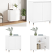 Buffet blanc 60x35x70 cm bois d'ingénierie