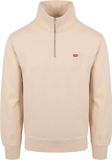 Levi's Sweater Half Zip Ecru - Maat S - Heren