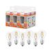 OSRAM LED-lamp Superstar bolvorm A60 filament dimbaar, 2700 K warm wit, 5,9 W, E27, helder, 806 lm, 6-Pack