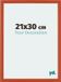 Your Decoration - Cadre photo 21x30 cm - MDF - Orange - Mura