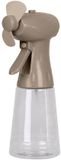 Urban Living Draagbare ventilator - waterverstuiver - beige - 350 ml