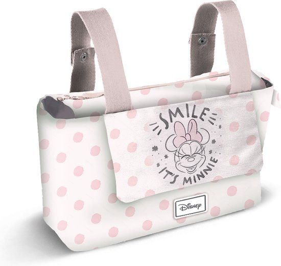 4KidsOnly Karactermania Disney Minnie Mouse Baby Tas Luiertas Zalm Roze