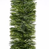 Decoris Kerstslinger - 3x - groen - glanzend lametta - 270 cm