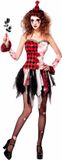 Widmann Harlekijn jurkje Halloween voor dames, Polyester, Maat L
