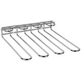 APS 93398 Glazen houder van verchroomd metaal voor 12 wijnglazen, 29,5 x 32 x 6 cm