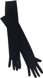 Rubies verkleed handschoenen voor dames - zwart - one size - lang model