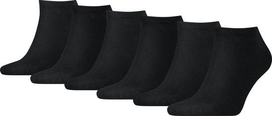 Tommy Hilfiger Sneakersokken Heren 6-Pack - Zwart - Maat 43-46