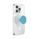 PopSockets Telefoongreep voor MagSafe met kickstand, magnetische standaard | Verwijderbaar, voor Kindle / Android / iPhone, met magneet, parel, mooi, bling, kristal, lichtblauw, baby