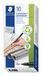 STAEDTLER Lumocolor 317 Permanente stiften – zwart, 10-pack, 1,0 mm