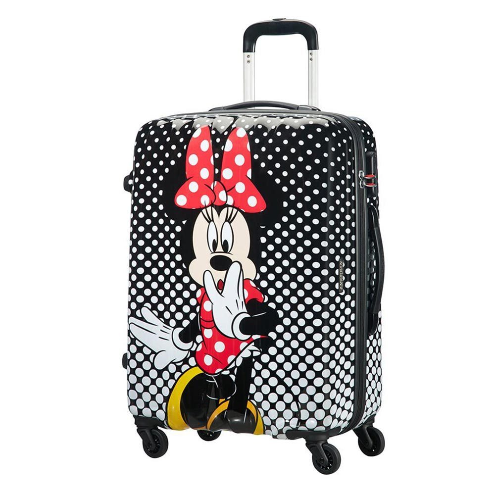 American Tourister Disney Legends Spinner 65 Alfatwist minnie mouse polka dots Harde Koffer Zwart