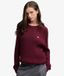 Superdry Losjes Zittende Kabelgebreide Trui Relaxed Pasvorm Red Taille: 42