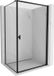Mexen Mist-B cabine de douche porte battante droite 100 x 120 cm, cadre noir, noir
