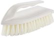 Brosse de récurage ergonomique sans marque pour salle de bain et cuisine - Compacte et durable