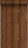 Origin Wallcoverings behang hout motief okerbruin - 50 x 900 cm - 348078