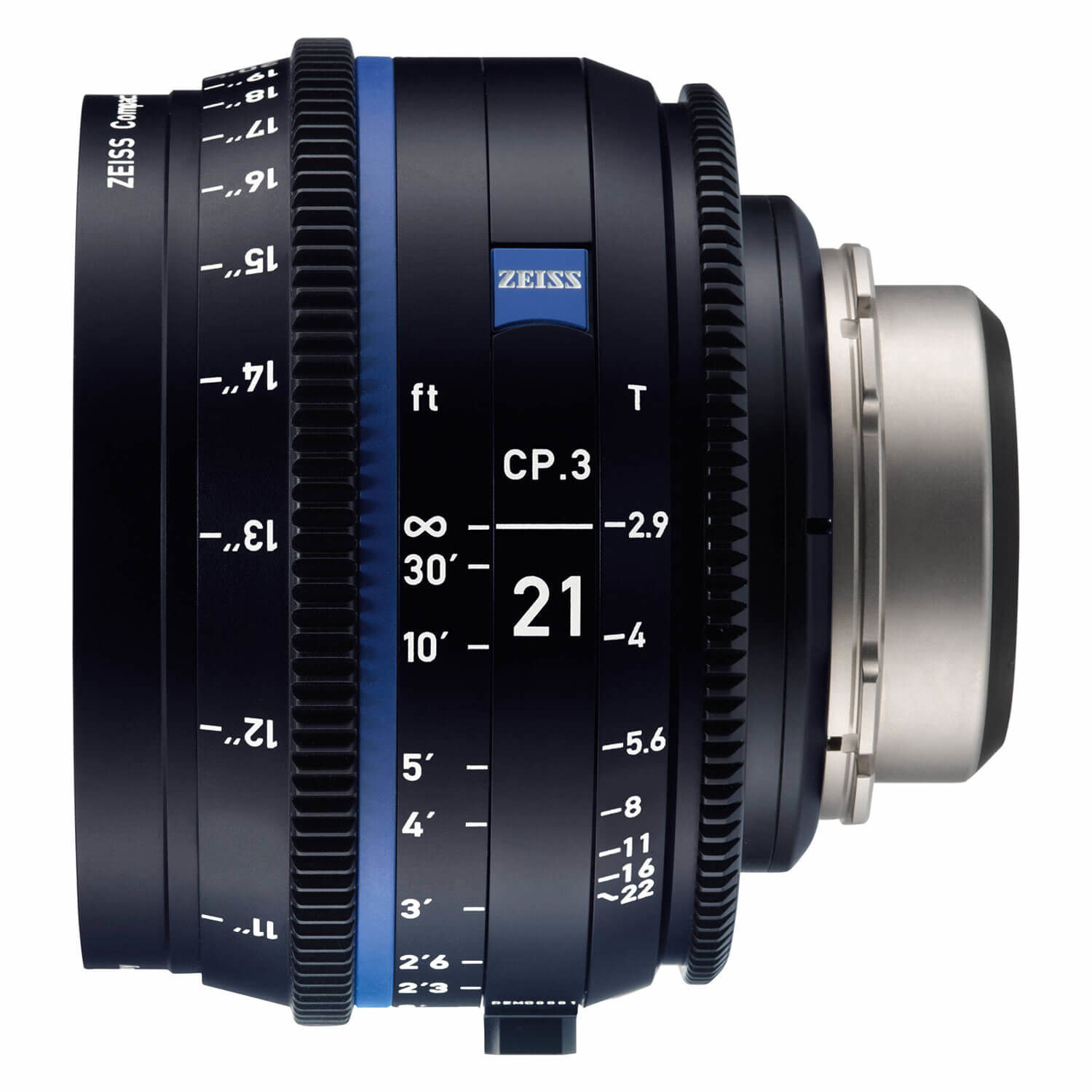 ZEISS Compact Prime CP.3 21mm T2.9 Canon EF-vatting