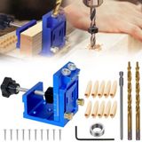 Boormal Pocket Hole Jig - Gabarit de perçage - Bleu - Aluminium